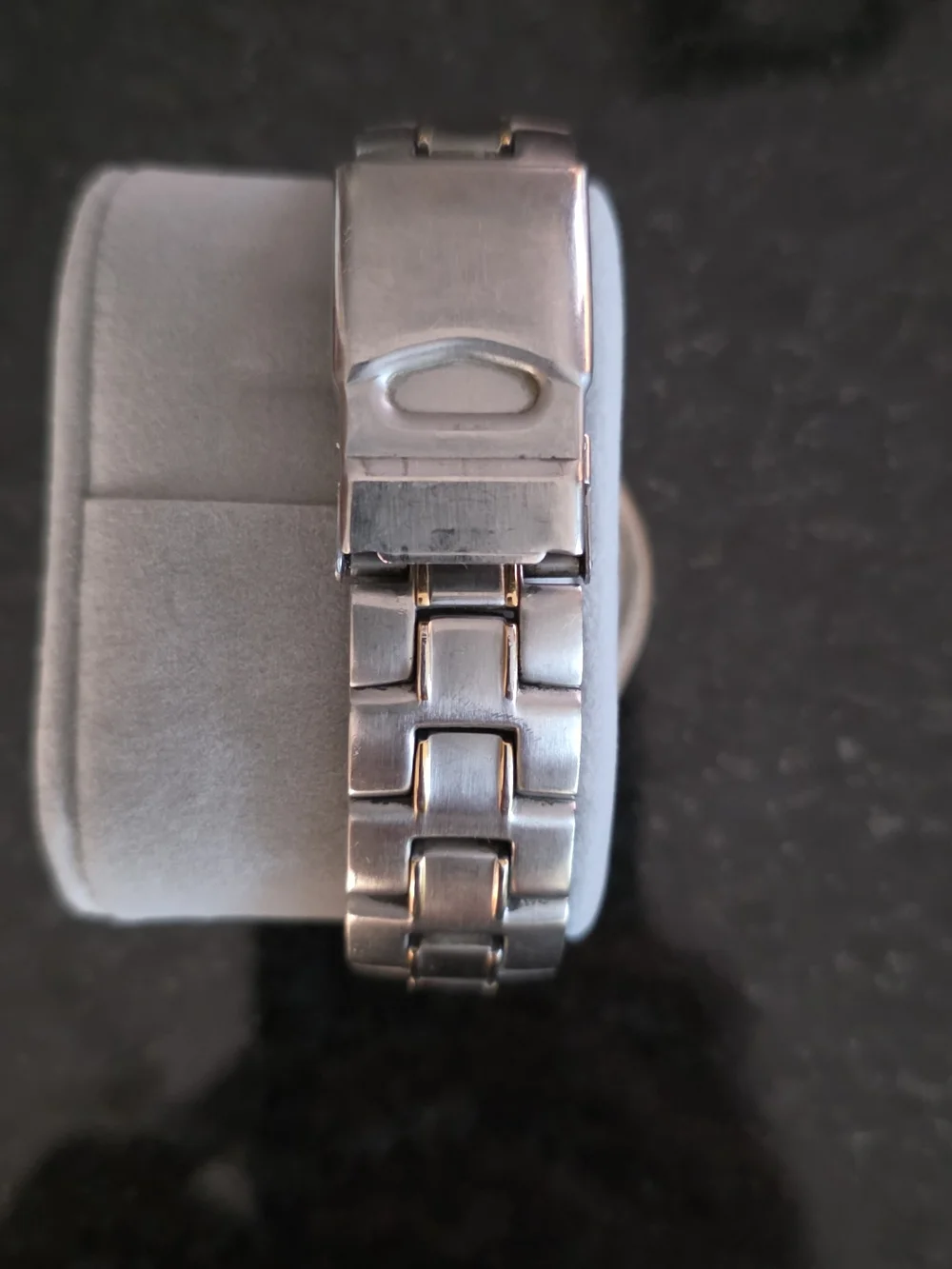 Eddie Bauer Silver and Blue Multifunction Men's Watch